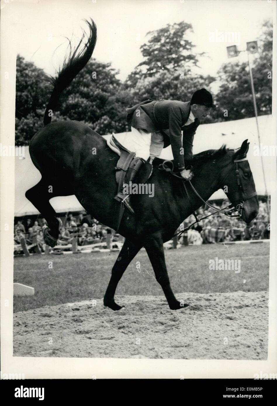 22 maggio 1954 - 22-5-54 Royal Windsor Horse Show Ã¢â'¬â€oe Ã¢â'¬Å"John GilpinÃ¢â'¬Â mantiene la sua coda !!! La foto mostra: Ã¢ Foto Stock