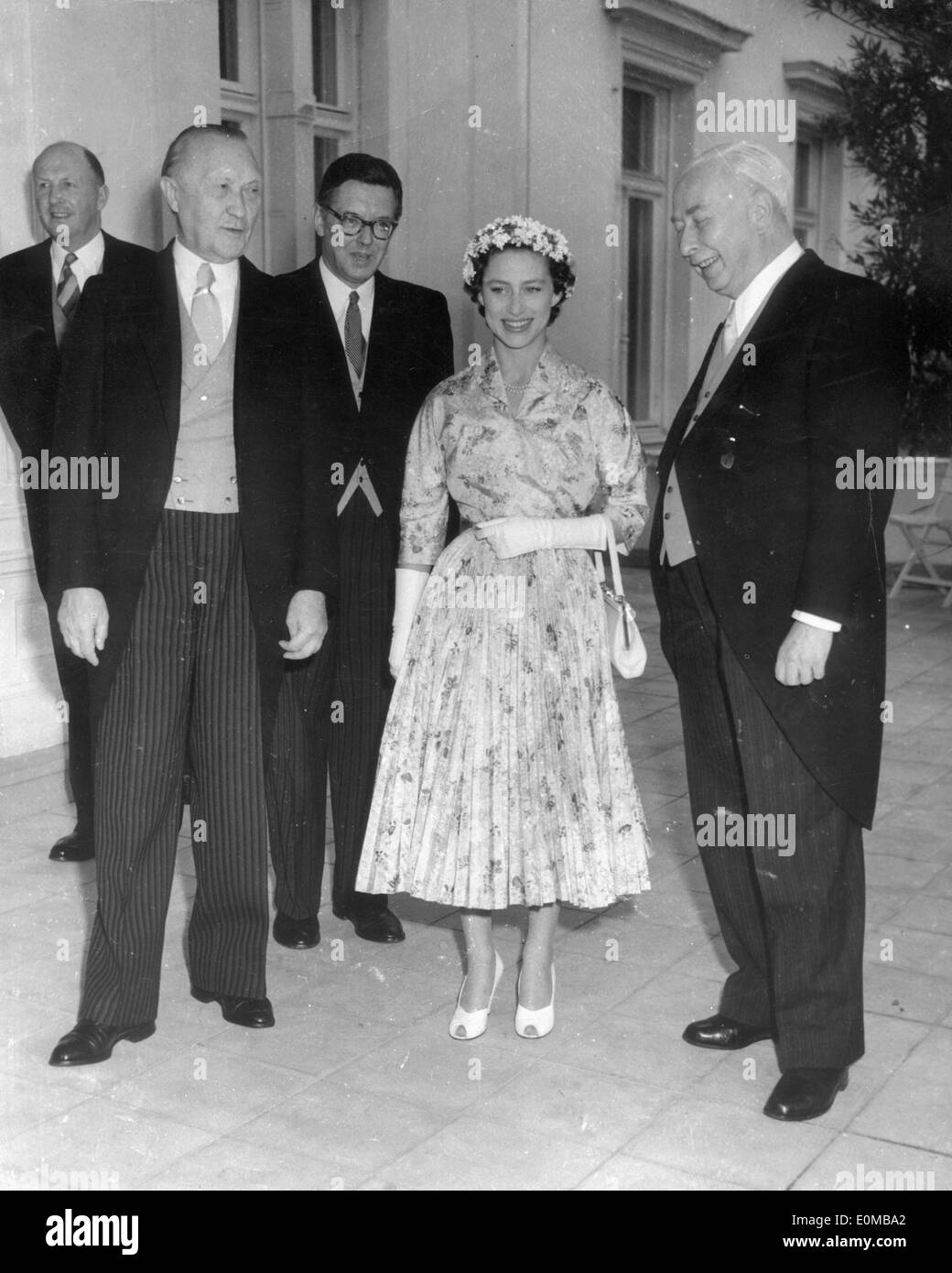 La principessa Margaret incontra i politici a Villa Hammershmidt Foto Stock