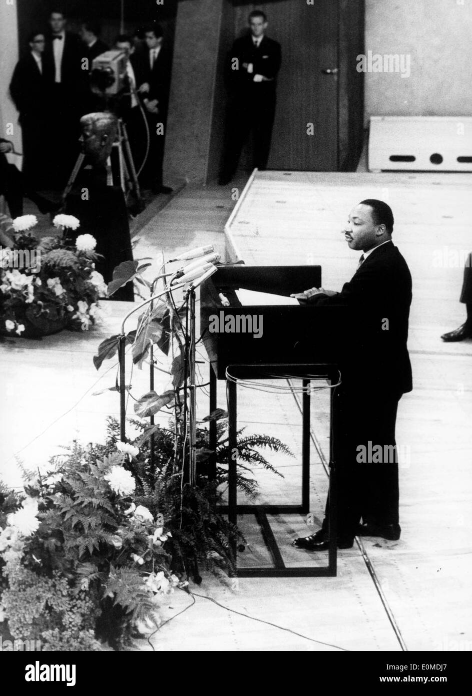 Martin Luther King Jr. parlando a Berlino Foto Stock