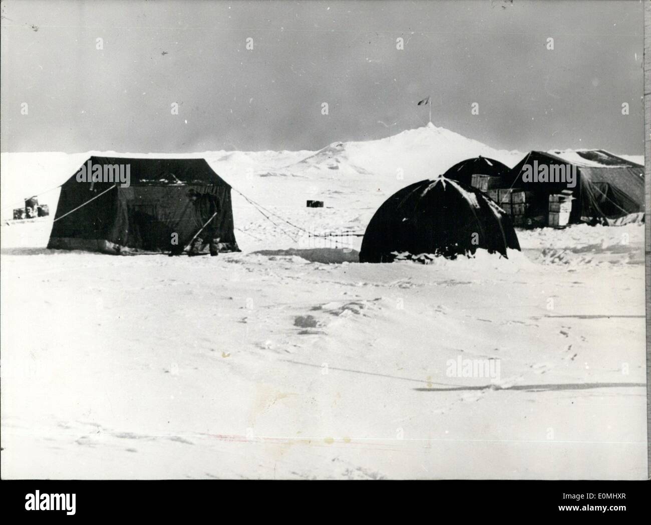 Giugno 06, 1955 - polare sovietico-station ''Nordpol 5'' nella parte orientale dell'Artico Una nuova guida stazione scientifica ''Nordpol Foto Stock