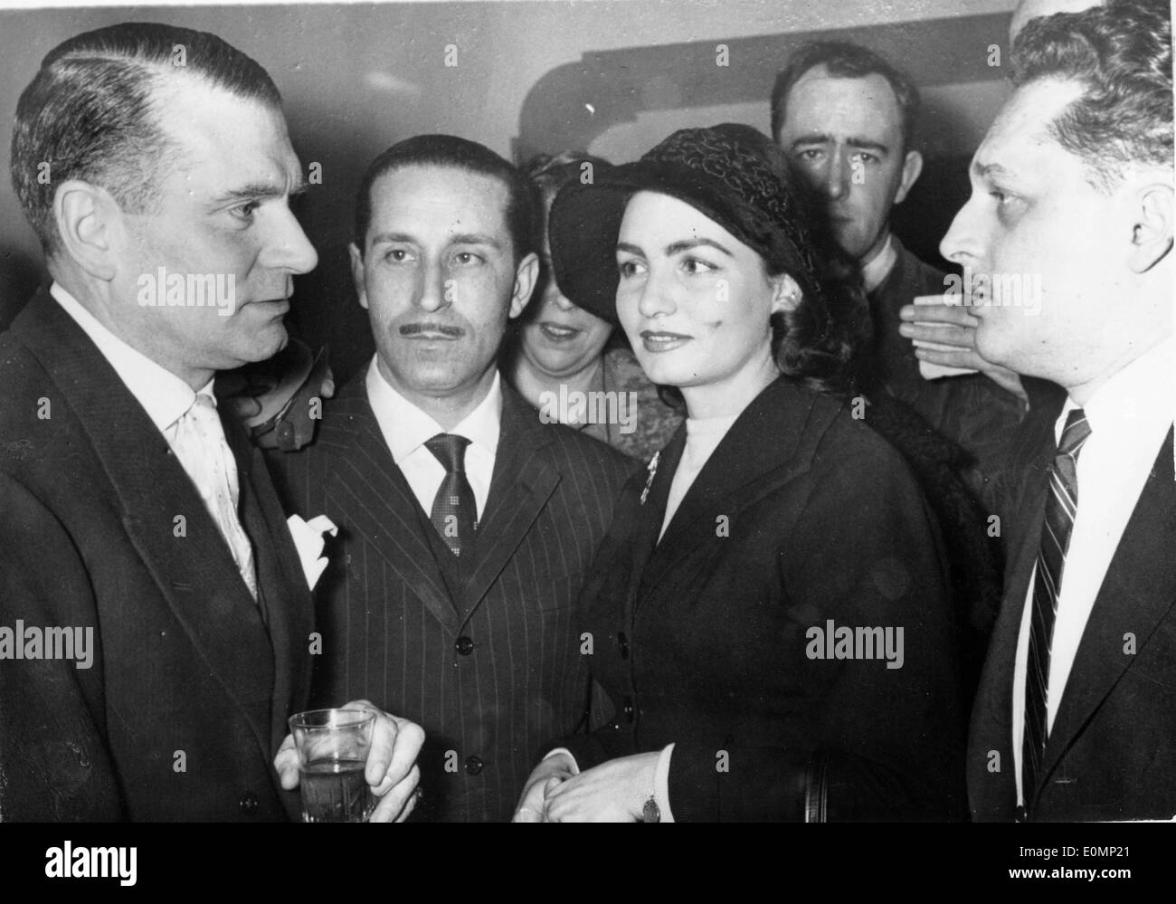 Attore Laurence Olivier intervistata Foto Stock