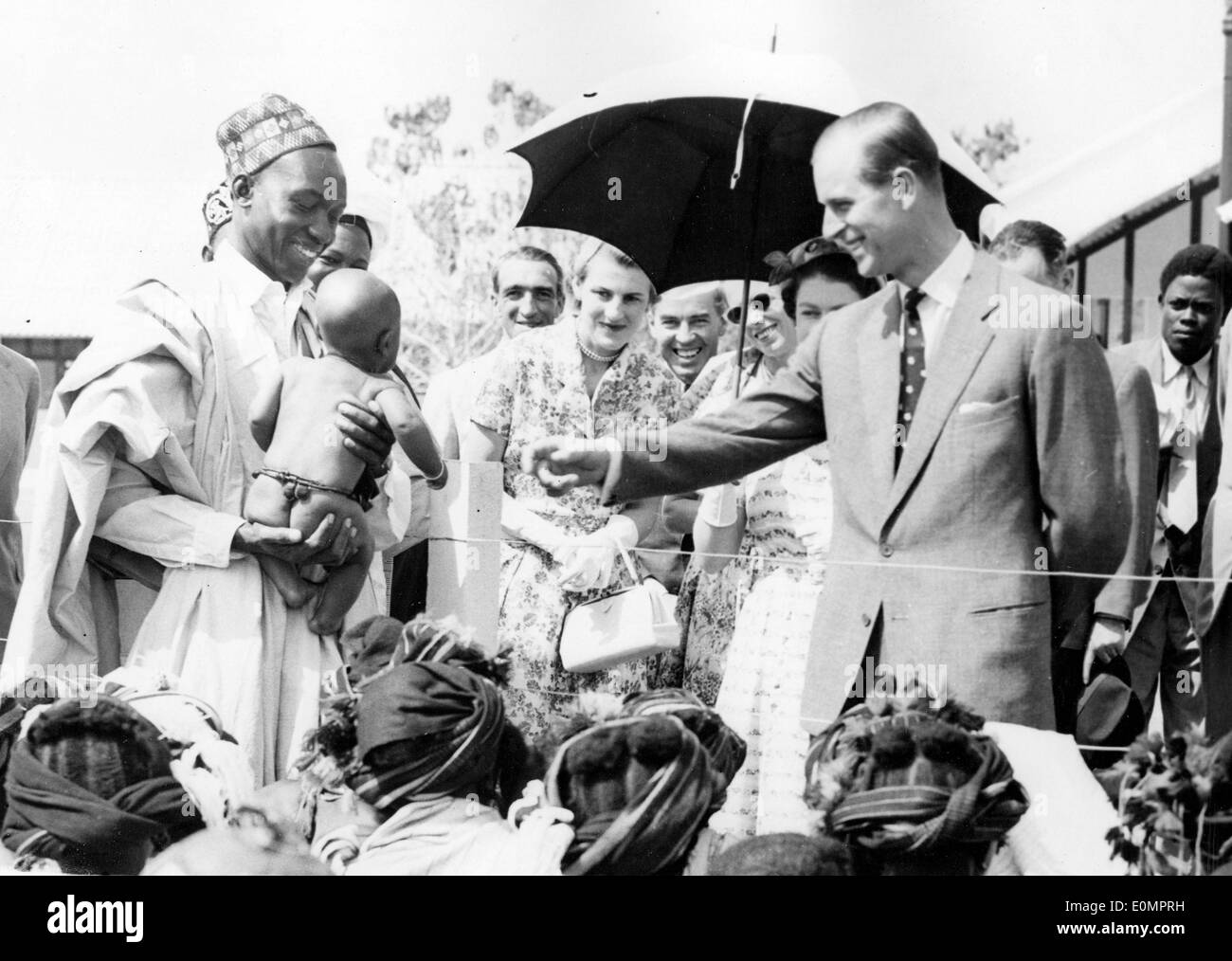 Il principe Filippo in visita in Nigeria Foto Stock