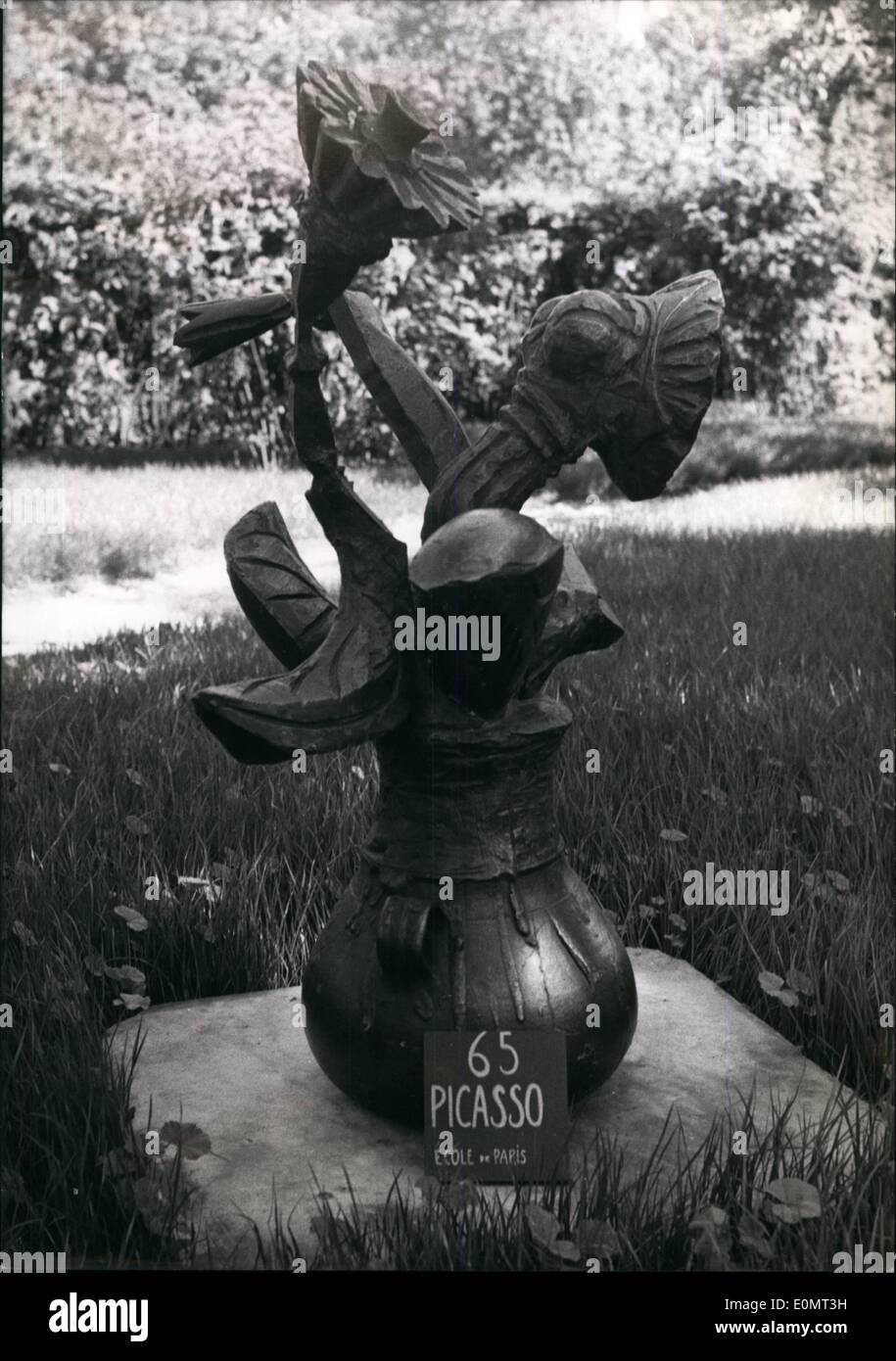 Giugno 06, 1956 - Picasso la scultura al Museo Rodin: una mostra internazionale di scultura contemporanea è ora trattenuto nella Foto Stock
