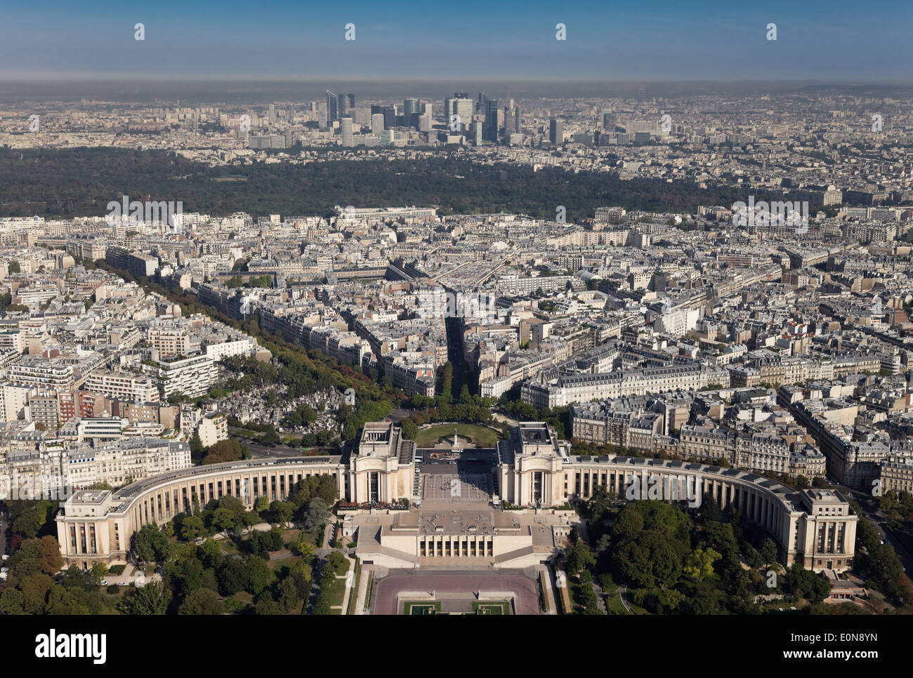 Aussicht vom Eiffelturm, Frankreich - Vista dalla Torre Eiffel, Francia, Parigi Foto Stock