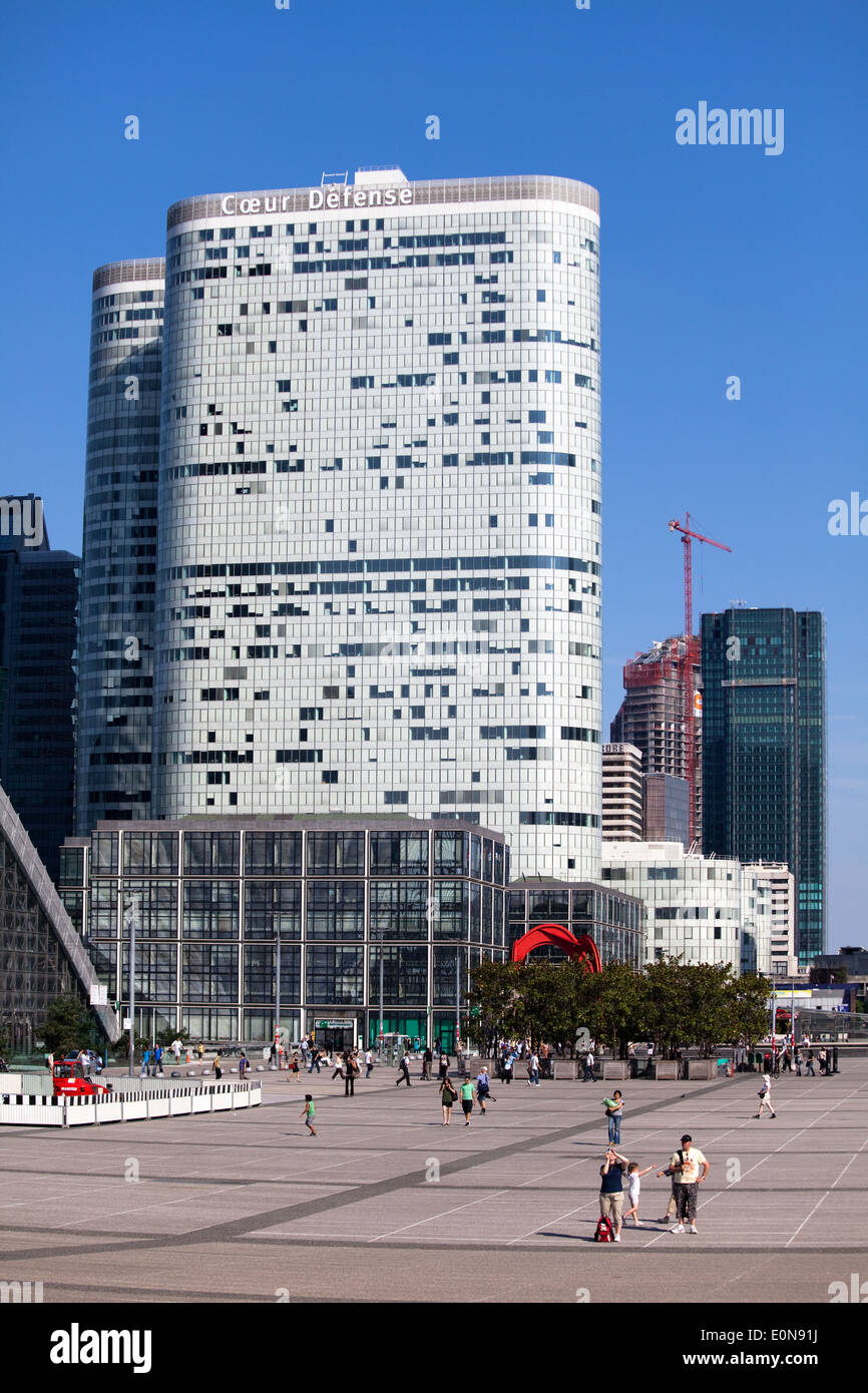 Coeur Défense im La Defense, Parigi, Frankreich - Coeur Défense, Parigi, Francia Foto Stock