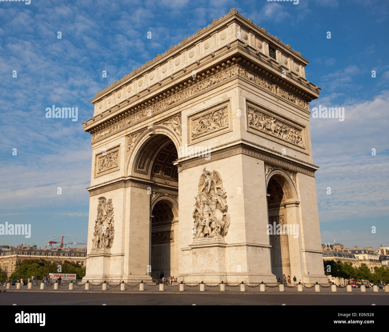Arc de Triomphe an der Champs-Elysees, Parigi, Frankreich - Arco di Trionfo a Champs Elysees, Francia, Parigi Foto Stock