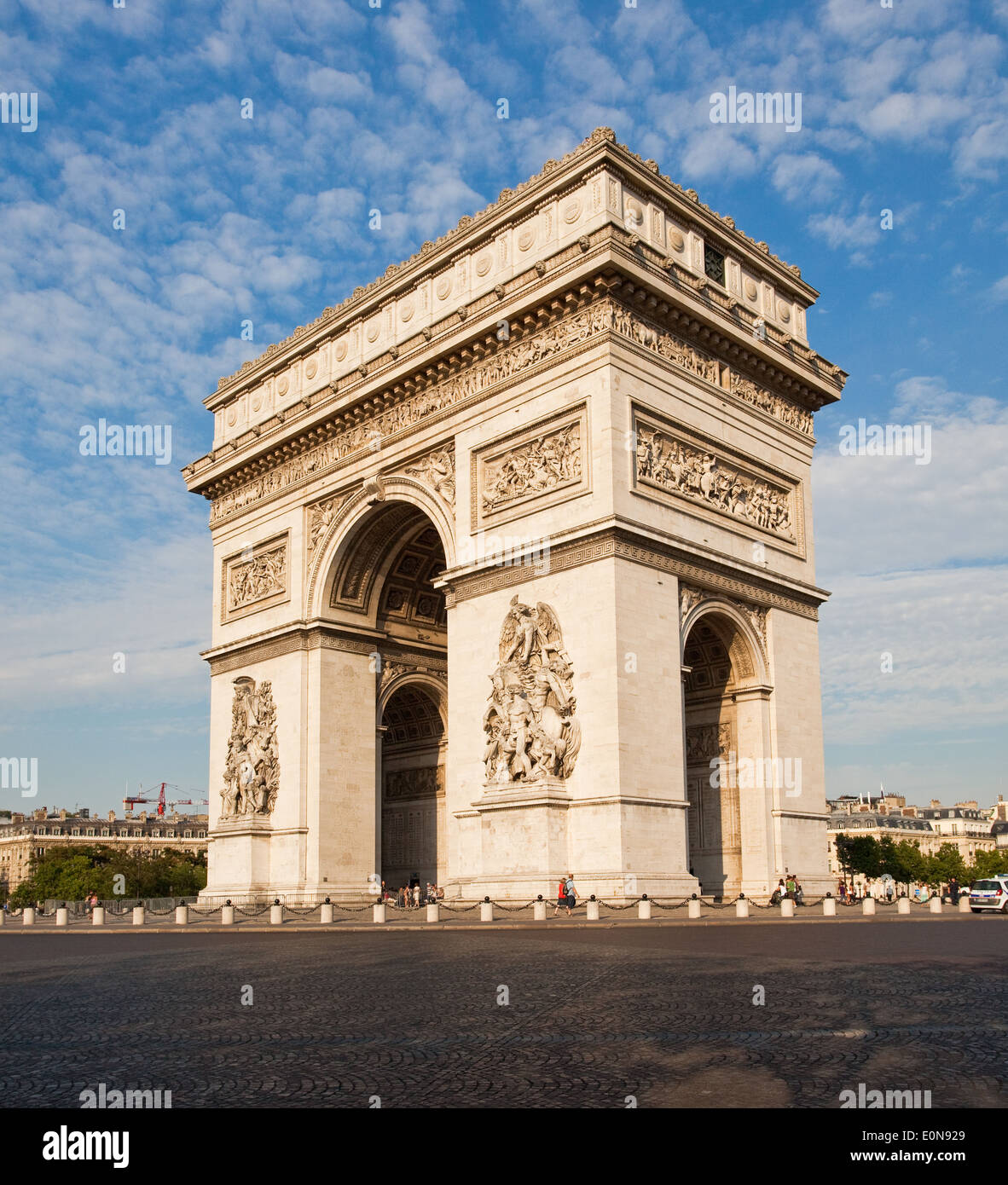 Arc de Triomphe an der Champs-Elysees, Parigi, Frankreich - Arco di Trionfo a Champs Elysees, Francia, Parigi Foto Stock
