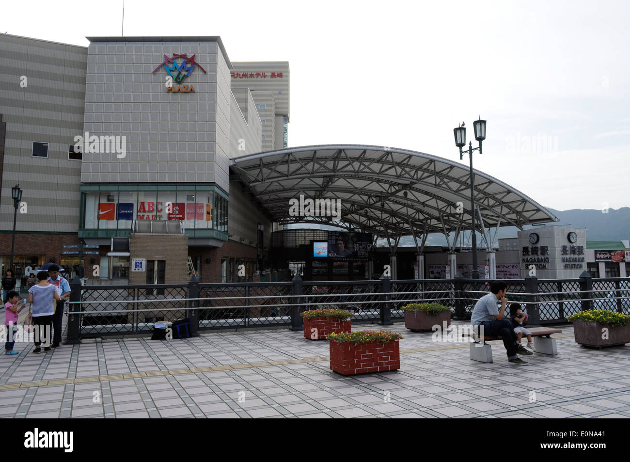 Alla stazione di Nagasaki,città di Nagasaki,Nagasaki,Giappone Foto Stock