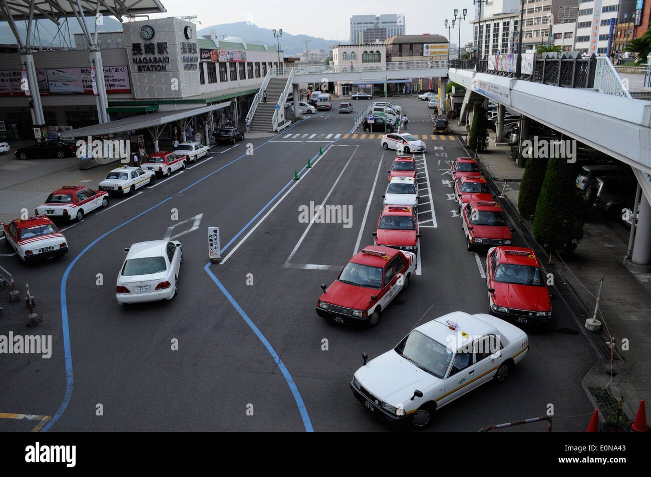 Alla stazione di Nagasaki,città di Nagasaki,Nagasaki,Giappone Foto Stock