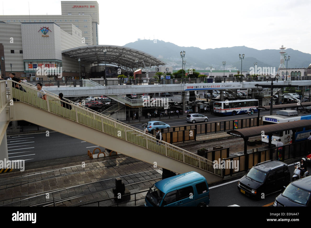 Alla stazione di Nagasaki,città di Nagasaki,Nagasaki,Giappone Foto Stock