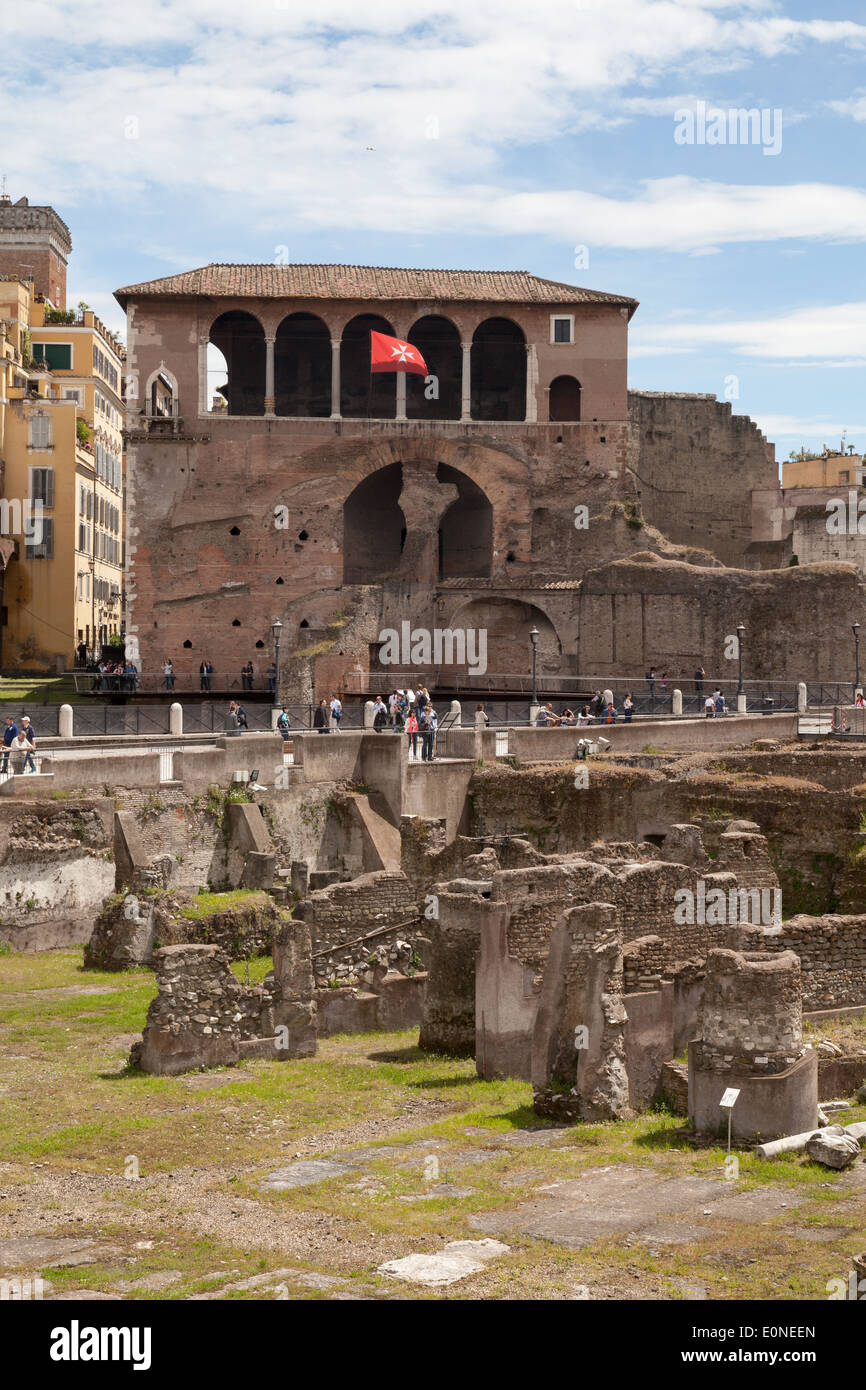La ' Casa di Cavalieri di Rodi ' o ' Casa dei Cavalieri di Rodi ' attualmente in uso come la " casa dei cavalieri di Malta " Roma Foto Stock