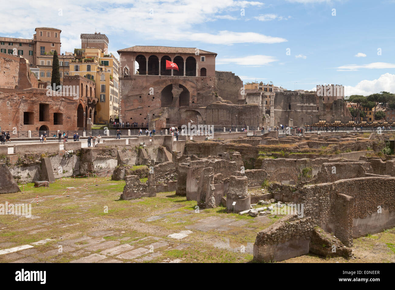 La ' Casa di Cavalieri di Rodi ' o ' Casa dei Cavalieri di Rodi ' attualmente in uso come la " casa dei cavalieri di Malta " Roma Foto Stock