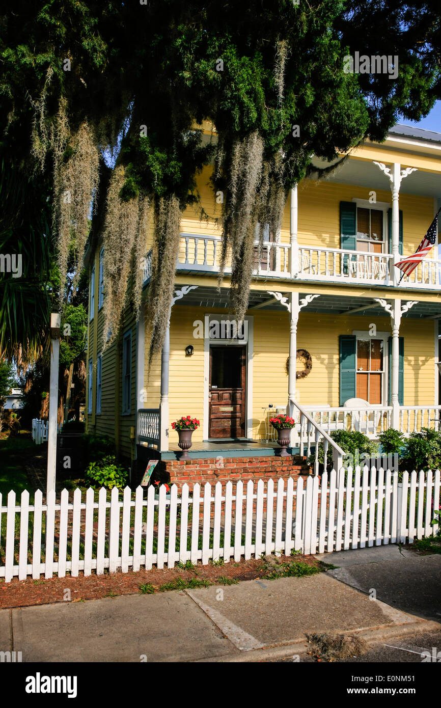 Capitano Casa Morse in St Marys town, Georgia Foto Stock