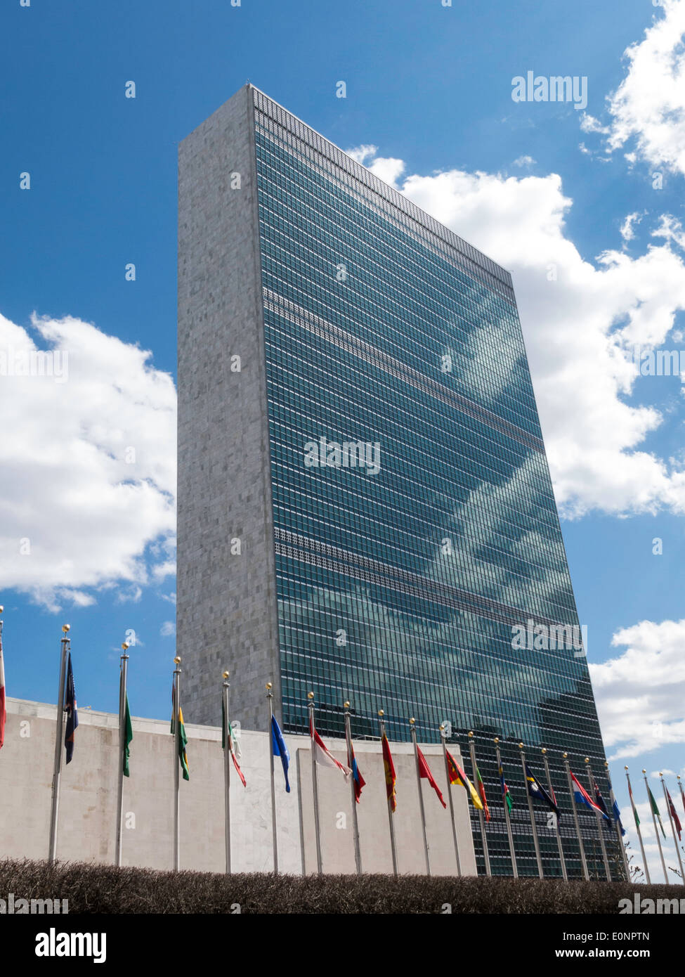 Sede centrale delle Nazioni Unite Building di New York City Foto Stock