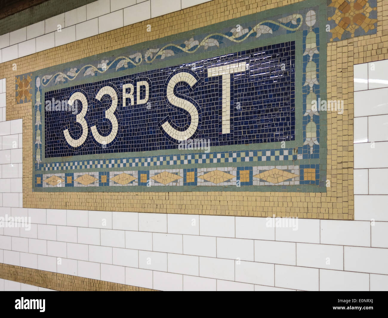 Xxxiii Street Subway Station, NYC Foto Stock