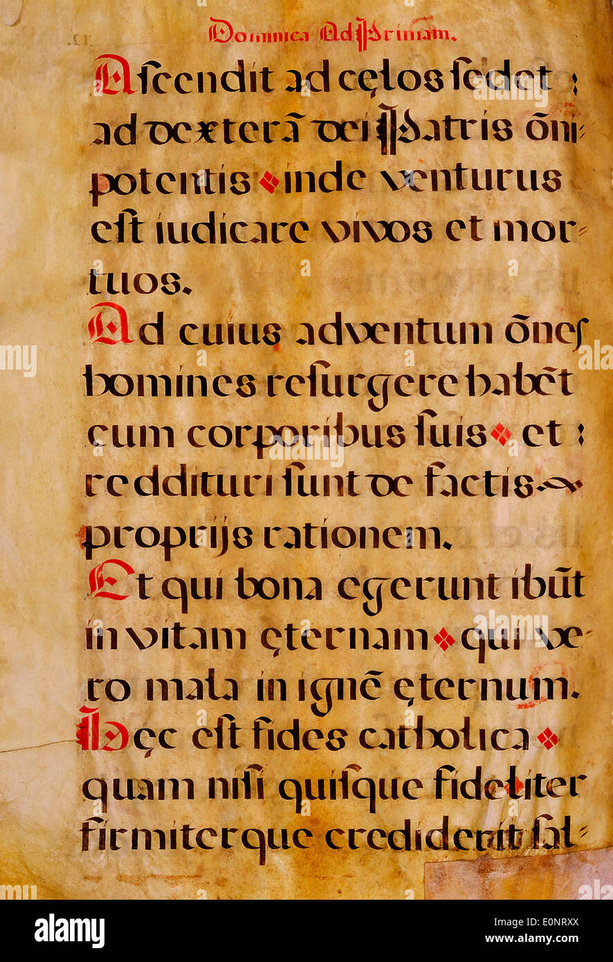 Questo titolo si riferisce a una pagina di un manoscritto di canto spagnolo, che evidenzia il significato musicale e culturale del documento. Foto Stock