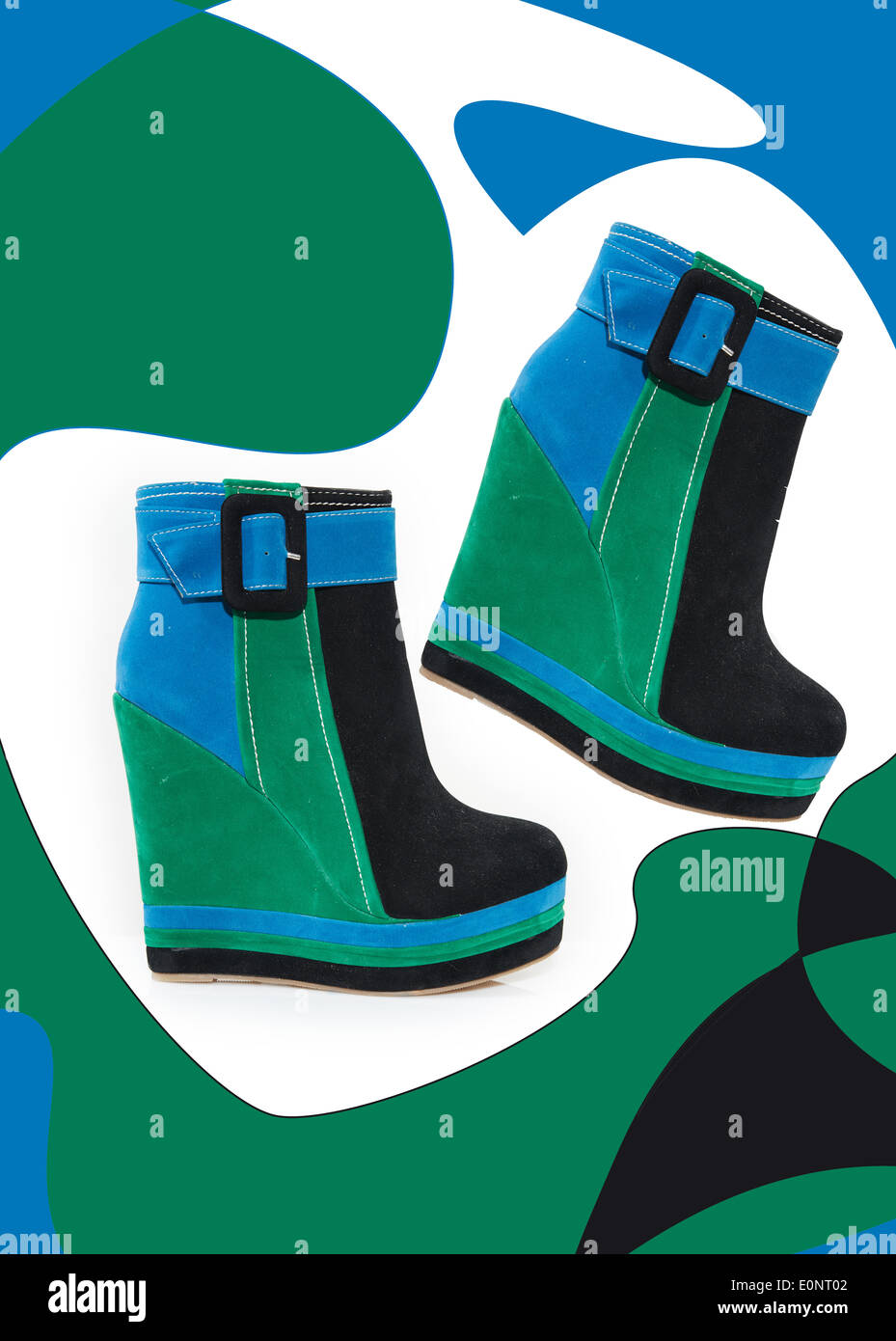 Guarire Alta Moda scarpe con il colore e il design di prodotto Foto Stock