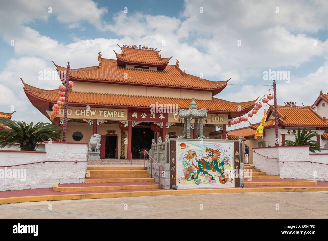 Tempio Teo-Chew, tempio vietnamita e taoista nel sud-ovest di Houston, Texas. Foto Stock