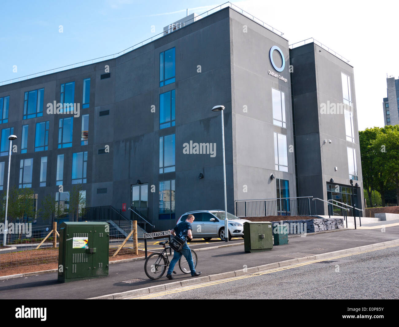 Parte del College di Oldham Campus nuova build, Oldham, Greater Manchester, UK. Foto Stock