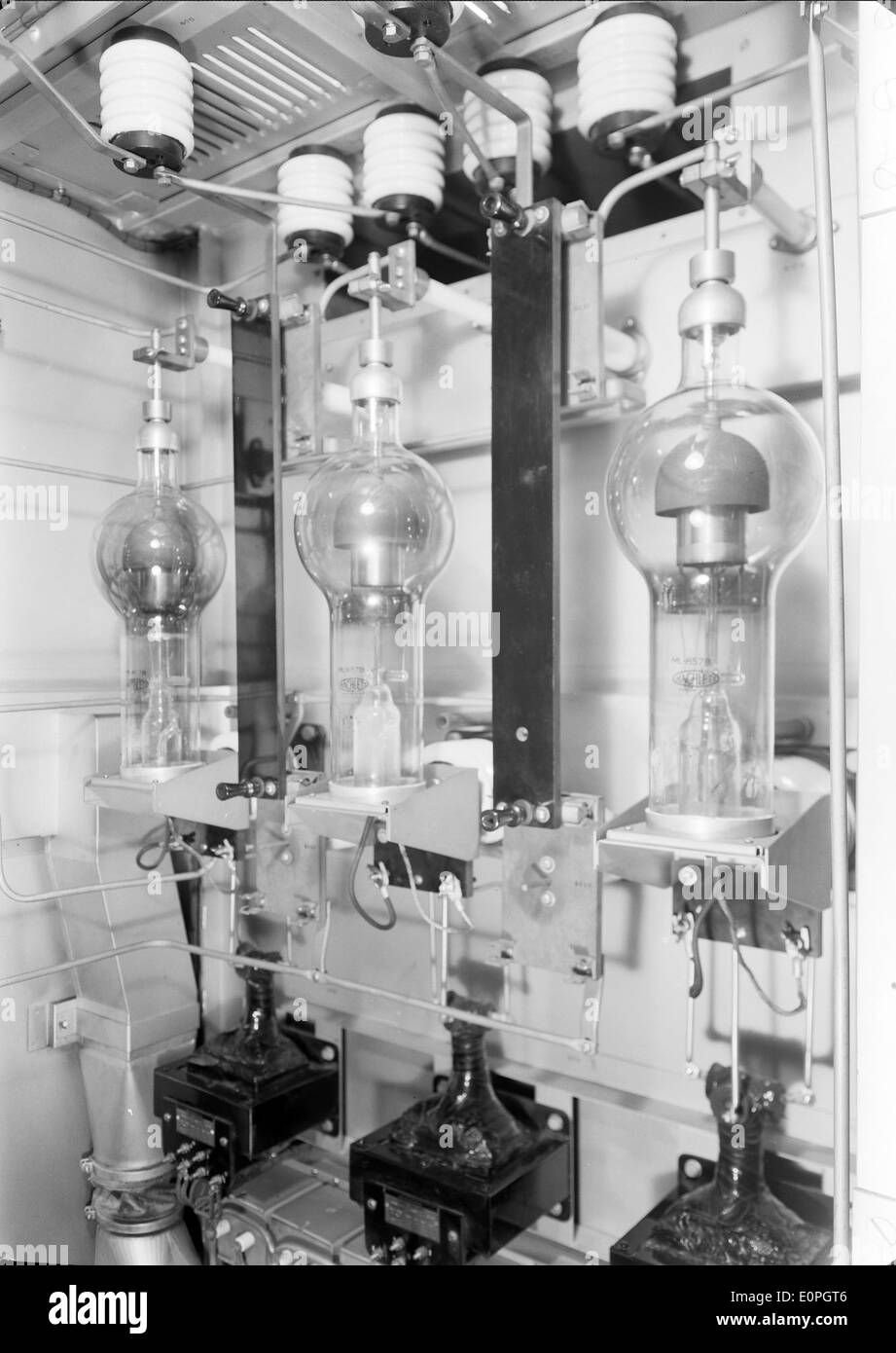 RARET in Salvaterra de Magos è una stazione radio utilizzata per trasmettere trasmissioni radio Free Europe, giocando un ruolo significativo nella trasmissione europea durante l'era della Guerra fredda. Foto Stock