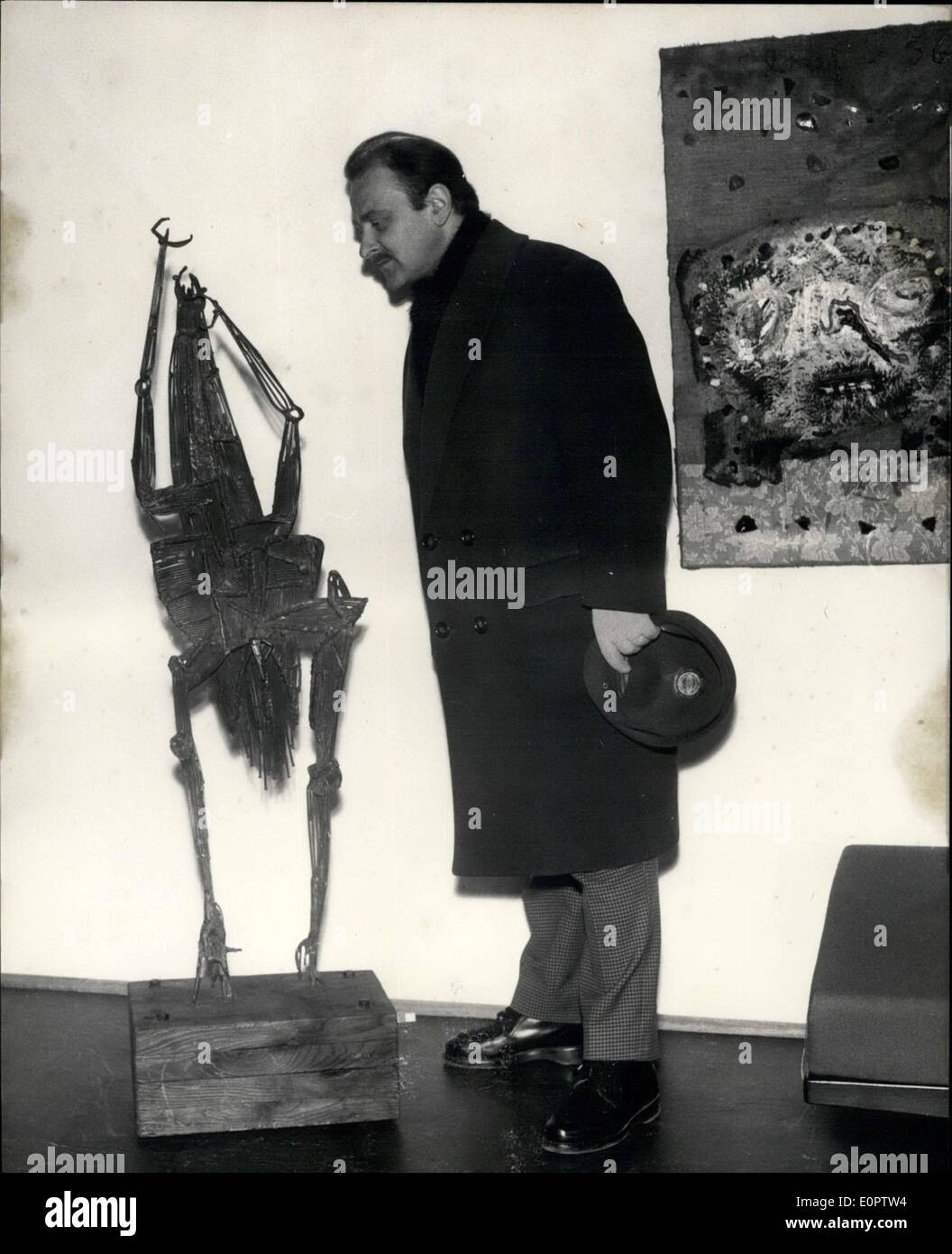 Gen 01, 1957 - Arte Italiana a Monaco di Baviera. A Monaco di Baviera ora una mostra di arte italiana è tenuto presso il ''Galerie 17''. La mostra Foto Stock