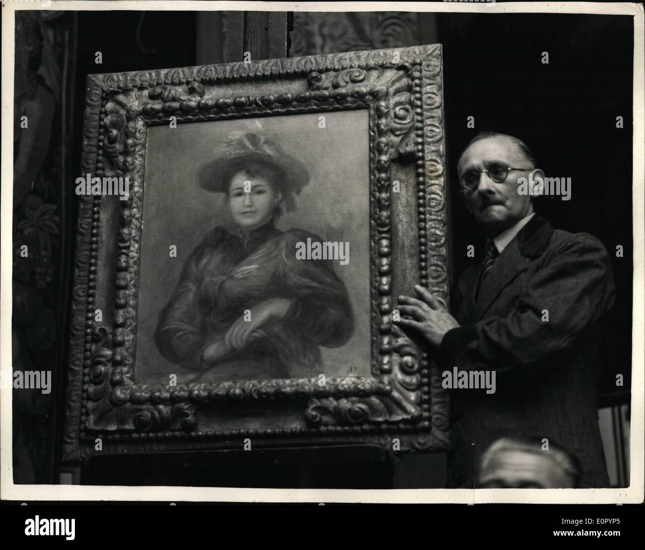 Lug. 07, 1957 - Weinberg collezione d'Arte in vendita a Londra. Renoir  venduto per 22.000: l'asta è iniziata questa mattina da Sotheby's New Bond  Street della collezione di Francese dipinti impressionisti -