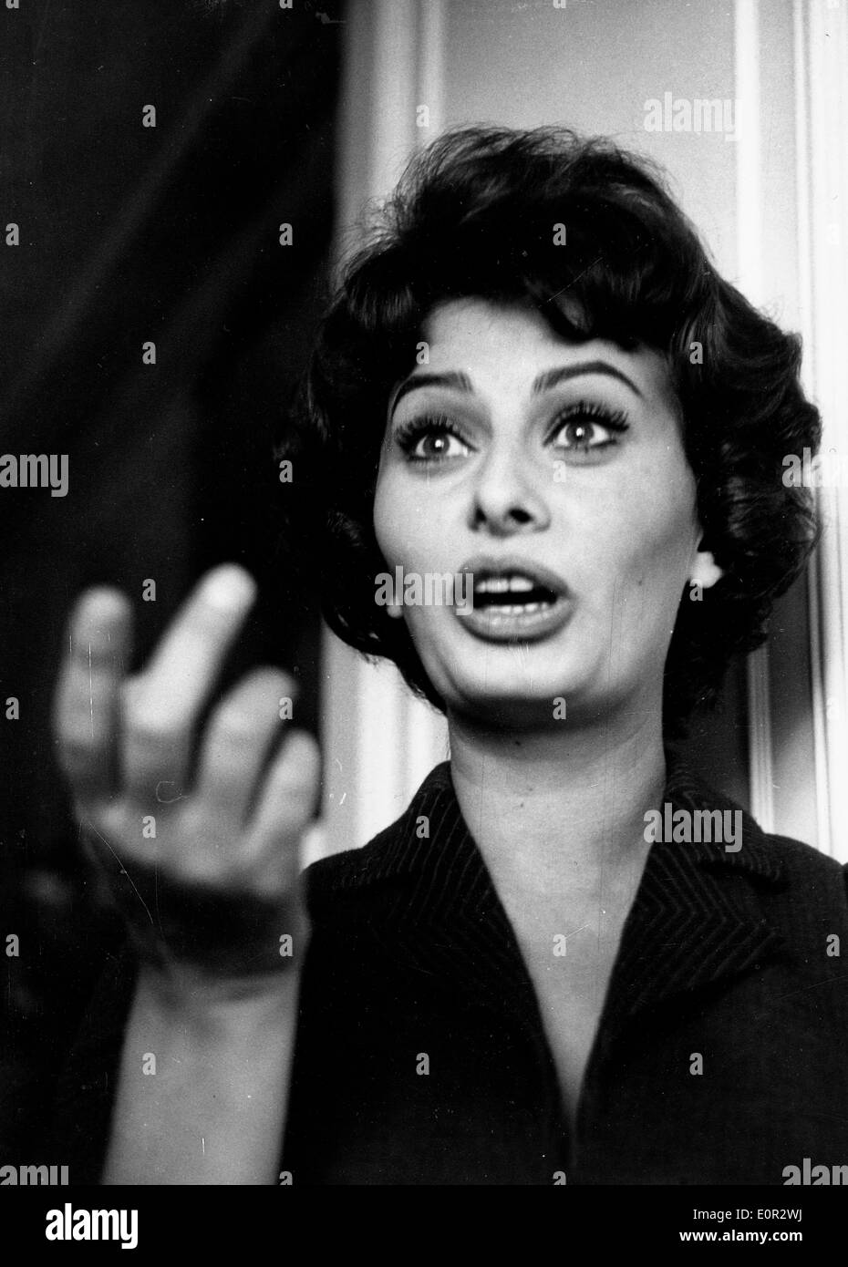 Attrice Sophia Loren a Londra al film "Il tasto' Foto Stock