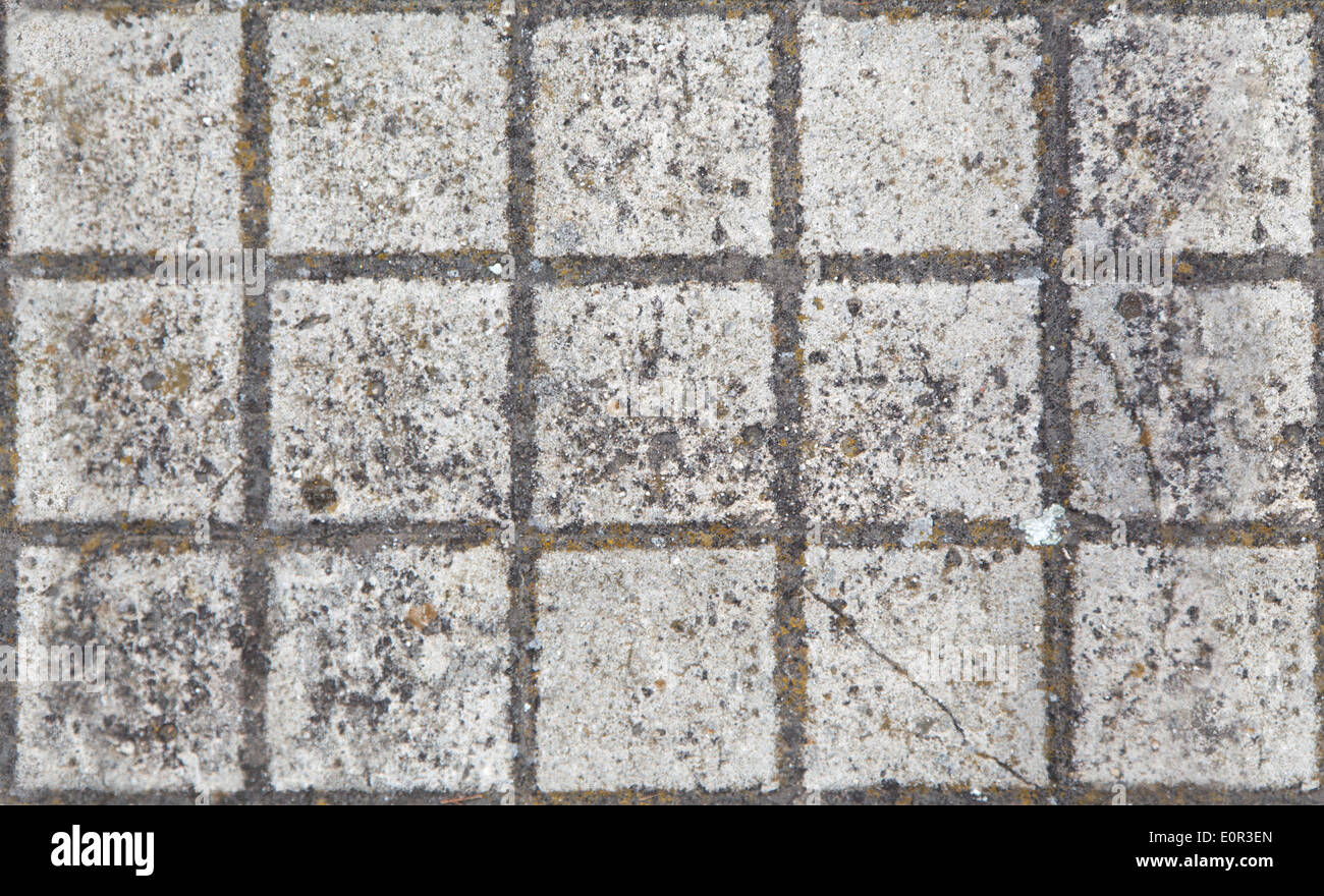 Seamless tilable texture di quadrati di lastre per pavimentazione Foto Stock