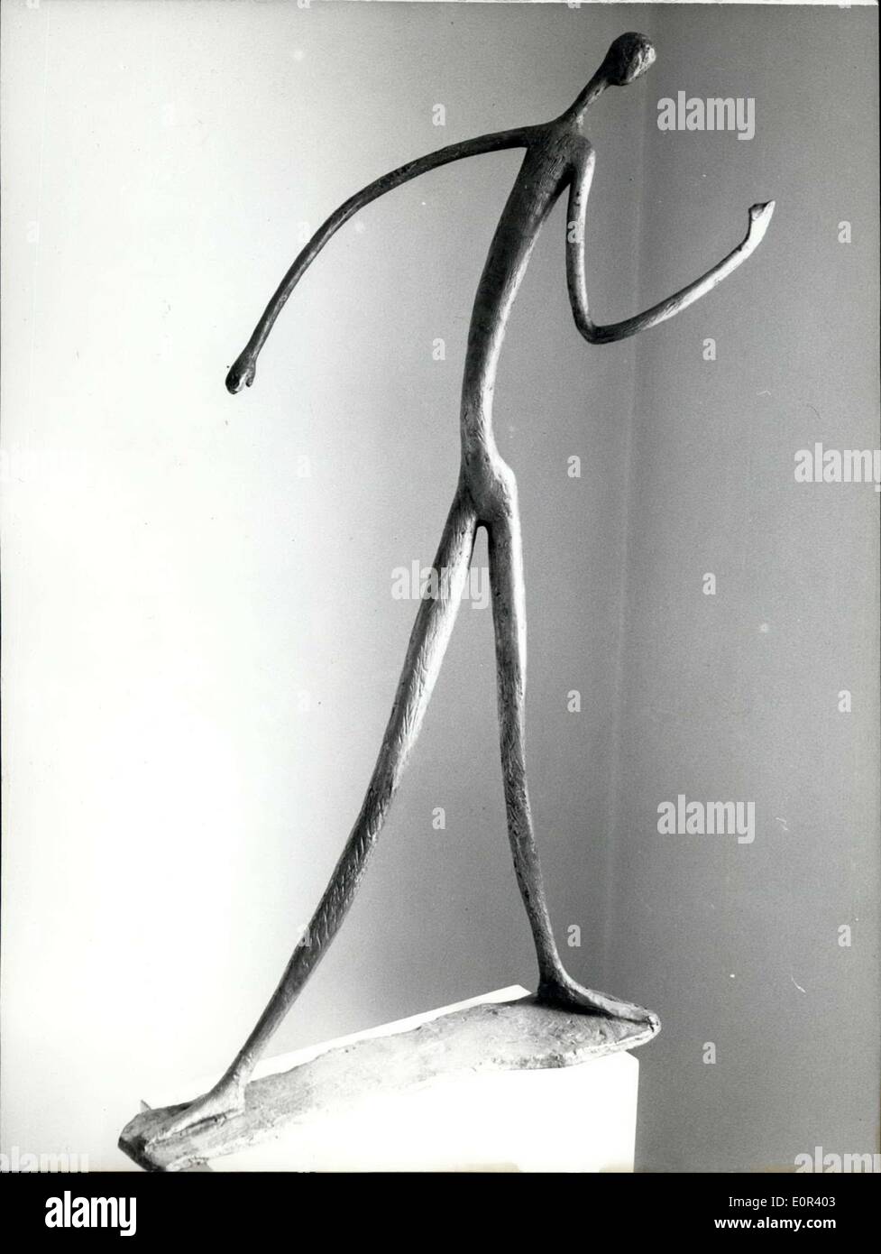 Nov. 13, 1957 - Marguerite Saegesser-Exhibition a Monaco di Baviera: Per la prima volta una mostra di arte-pezzi, ated dallo svizzero Foto Stock