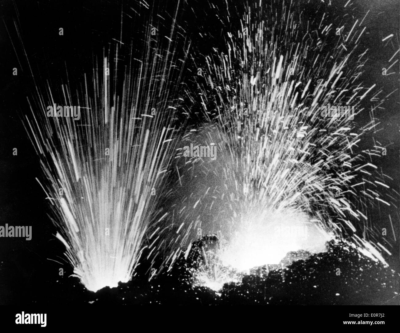 Etna Vulcano erutta Foto Stock