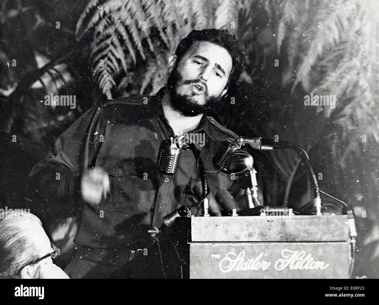 Fidel Castro gli indirizzi American Society of Newspaper Editors Foto Stock