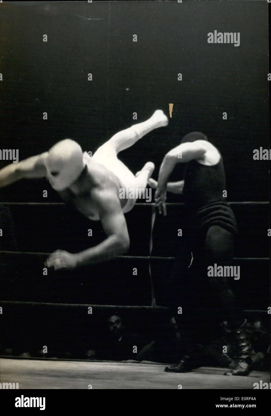 05 maggio 1959 - Angelo Bianco & Nero Monster combattimenti vel d'Hiv Foto Stock