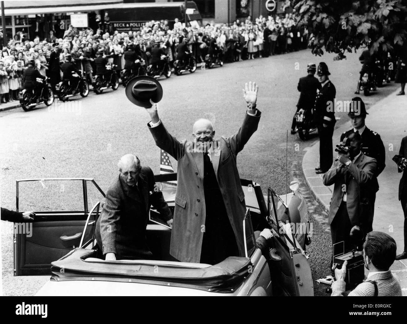 Il presidente Eisenhower visite Cattedrale di San Paolo Foto Stock
