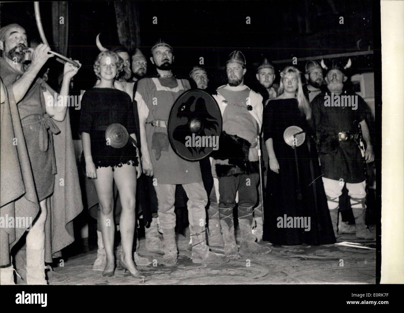 Ottobre 14, 1959 - Mostra i vichinghi e il loro antenato presso la Casa danese, Parigi Foto Stock