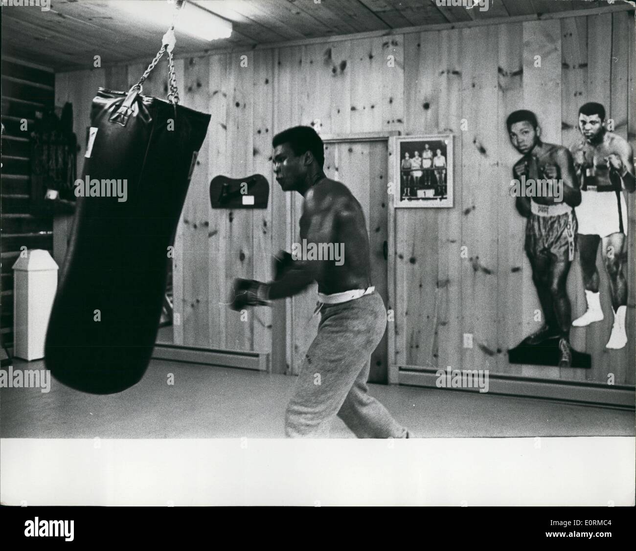 Jan 1, 1960 - Muhammad Ali a Dee Lago Foto Stock