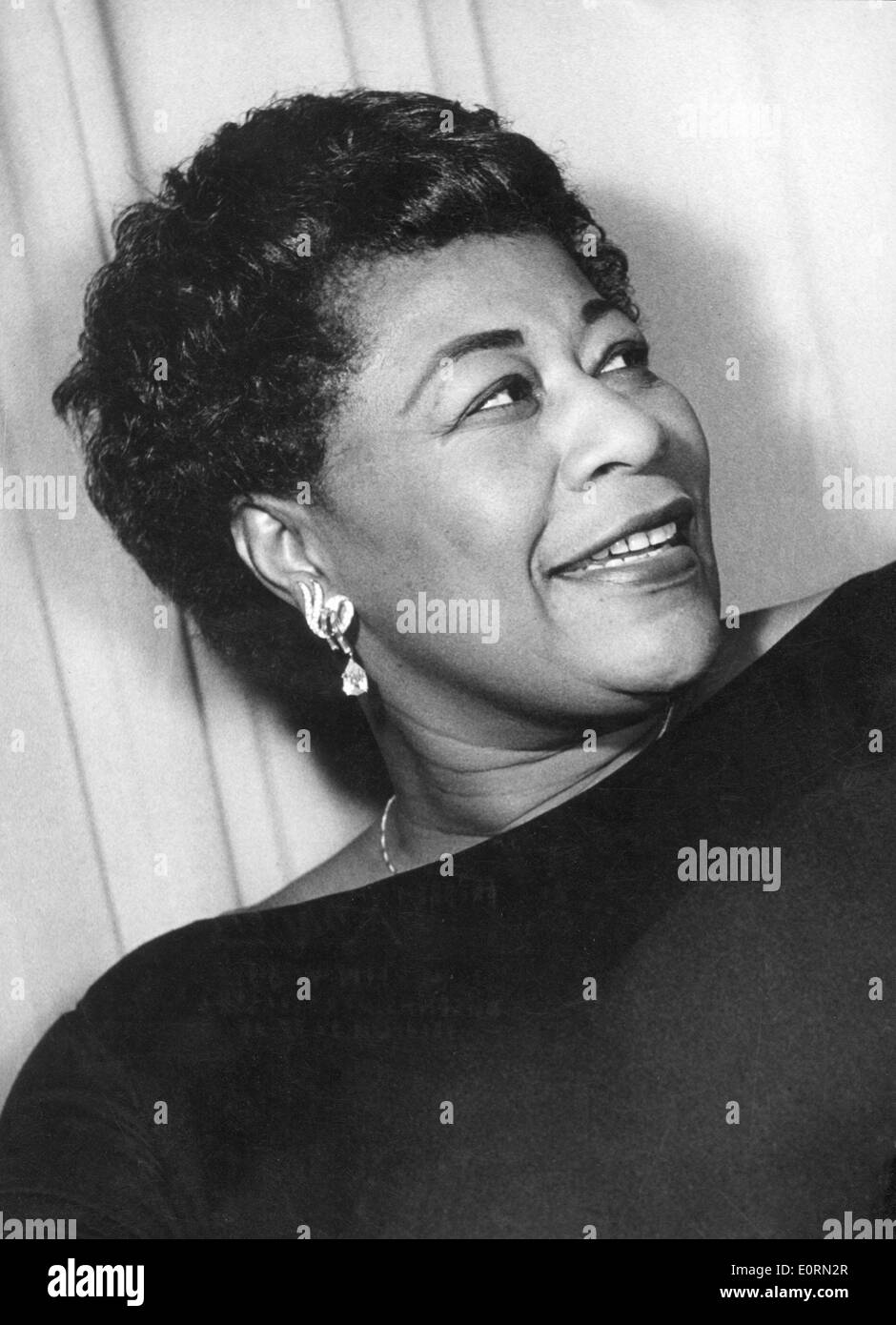 Ritratto del cantante Ella Fitzgerald Foto Stock