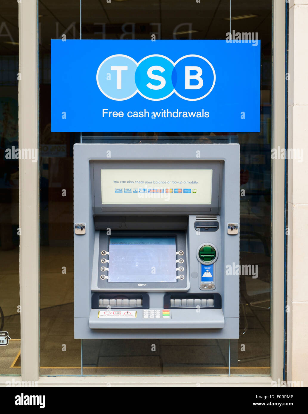 TSB Bank bancomat, REGNO UNITO Foto Stock