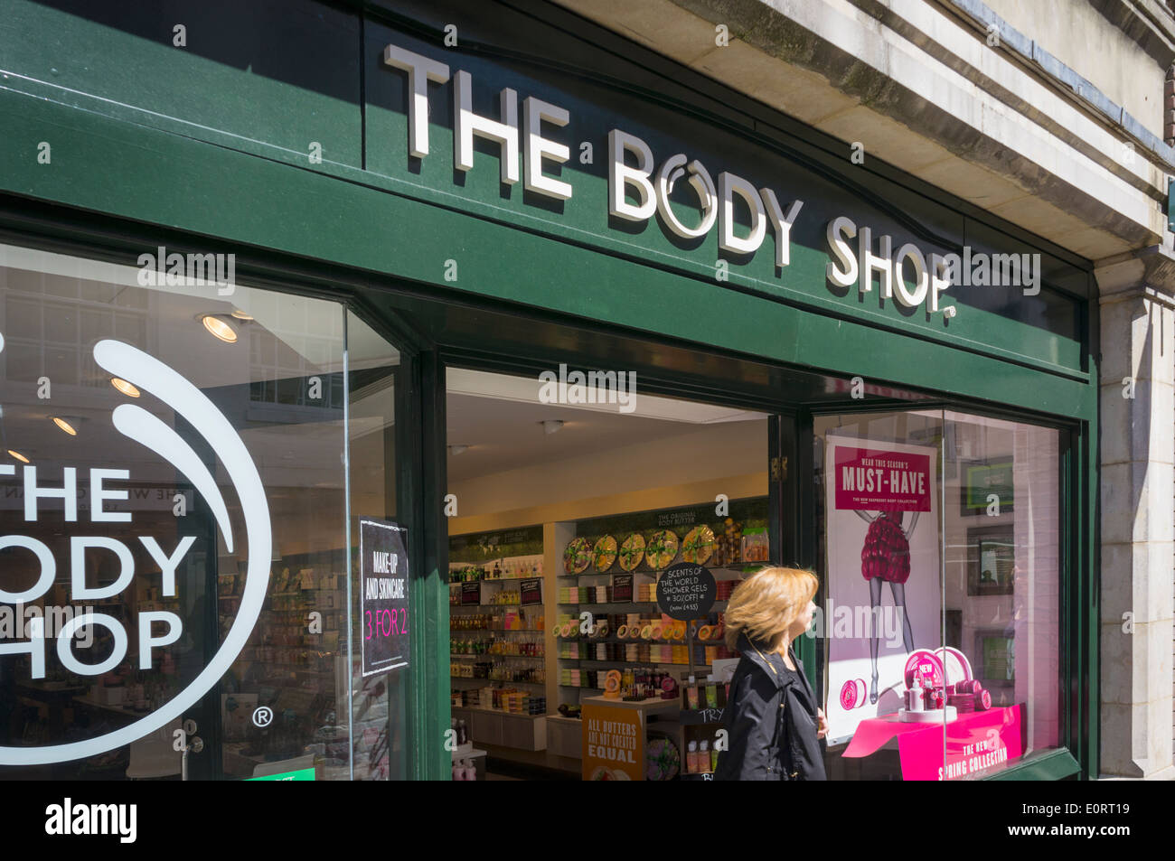 Body Shop store, England, Regno Unito Foto Stock