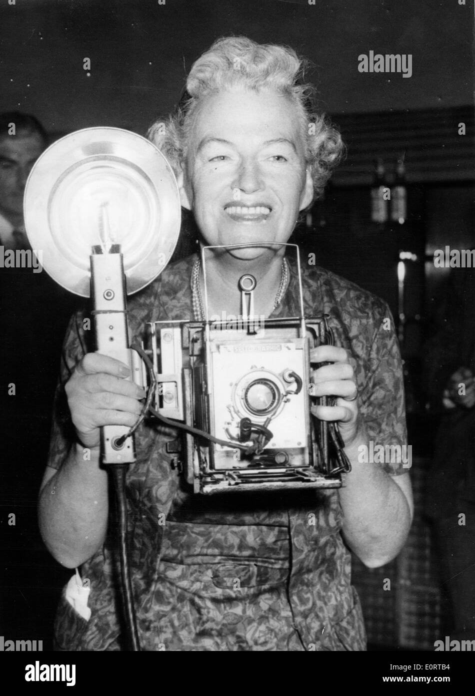 Attrice campo Gracie scattare fotografie Foto Stock