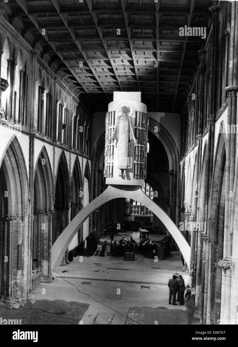 Jacob Epstein la scultura "Cristo in maestà' Foto Stock