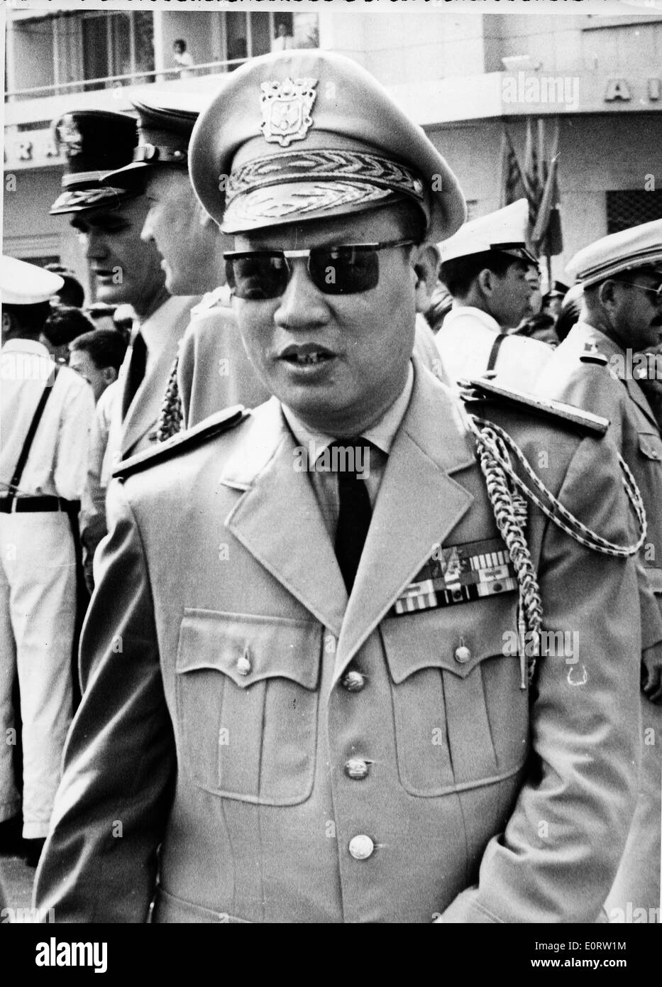 Il primo ministro Pham Van Dong in uniforme militare Foto Stock