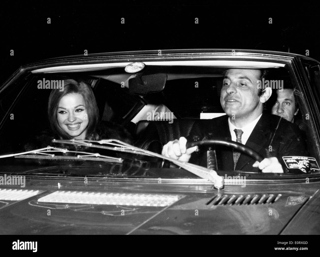 Ira von Furstenberg in auto con gli amici Foto Stock
