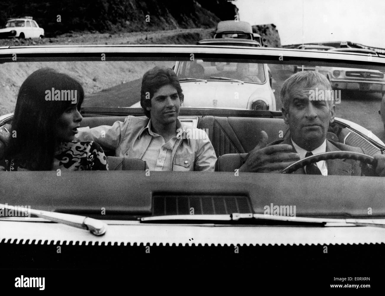 Attori Louis de Funes e Geraldine Chaplin co-star Foto Stock