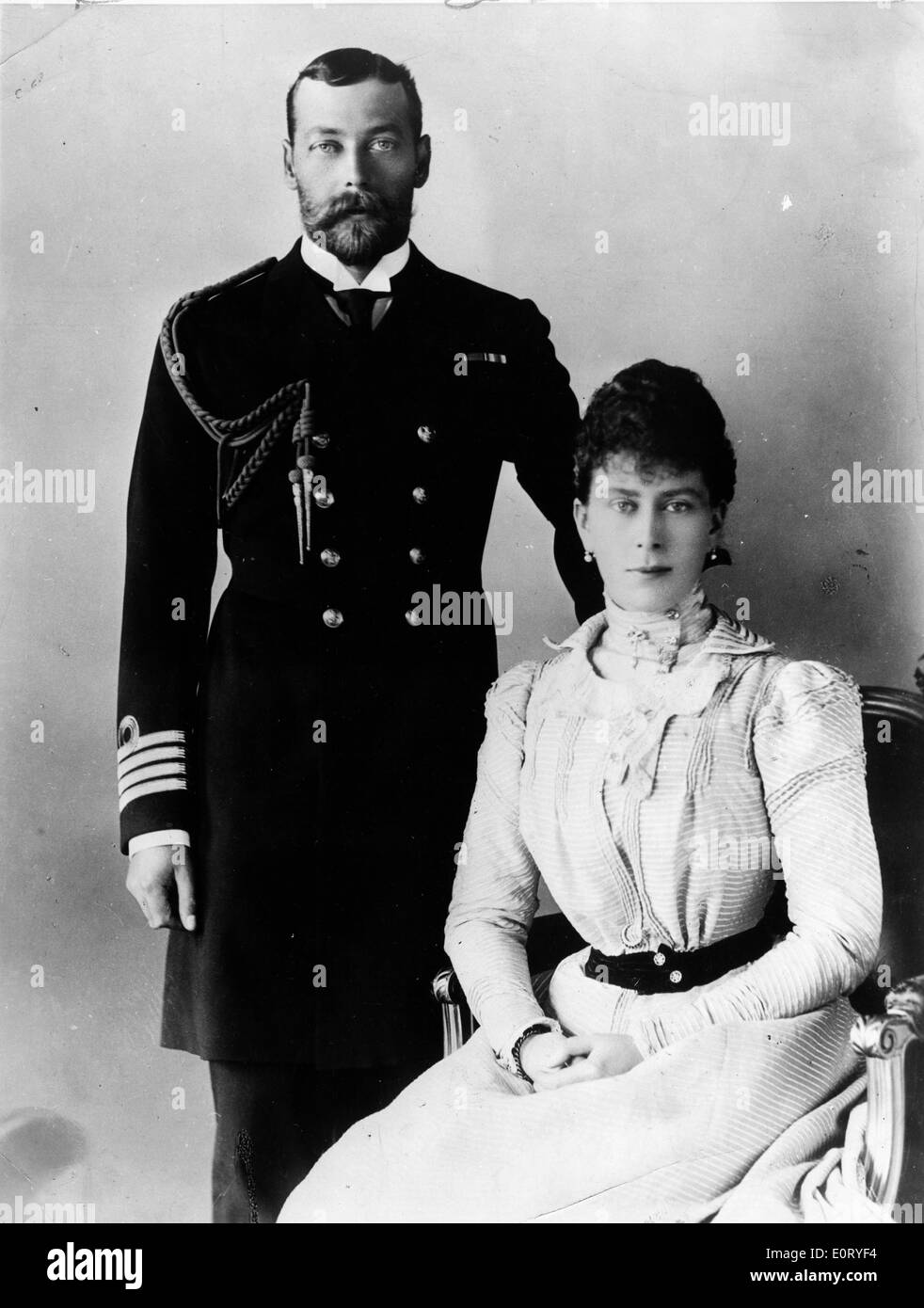 Re Giorgio V e la moglie Maria di Teck Foto Stock