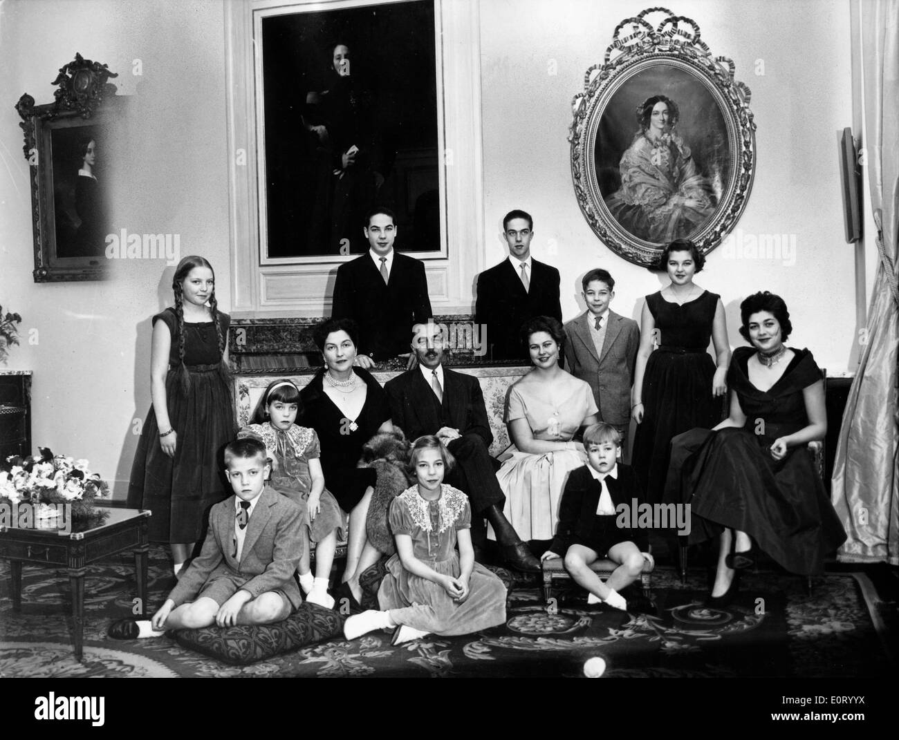 La famiglia reale della casa di Orleans Foto Stock