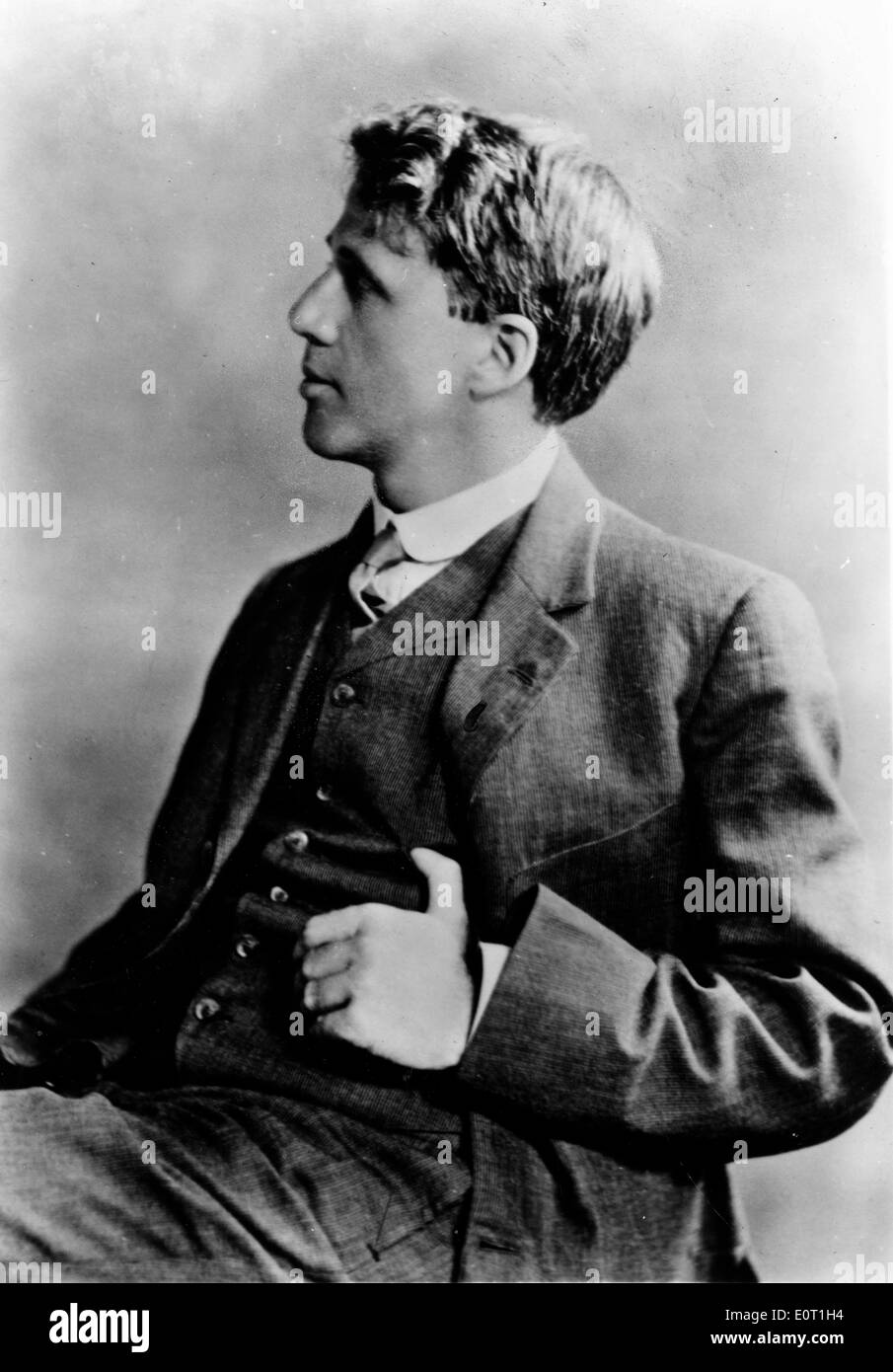 Ritratto di un giovane Robert Frost Foto Stock