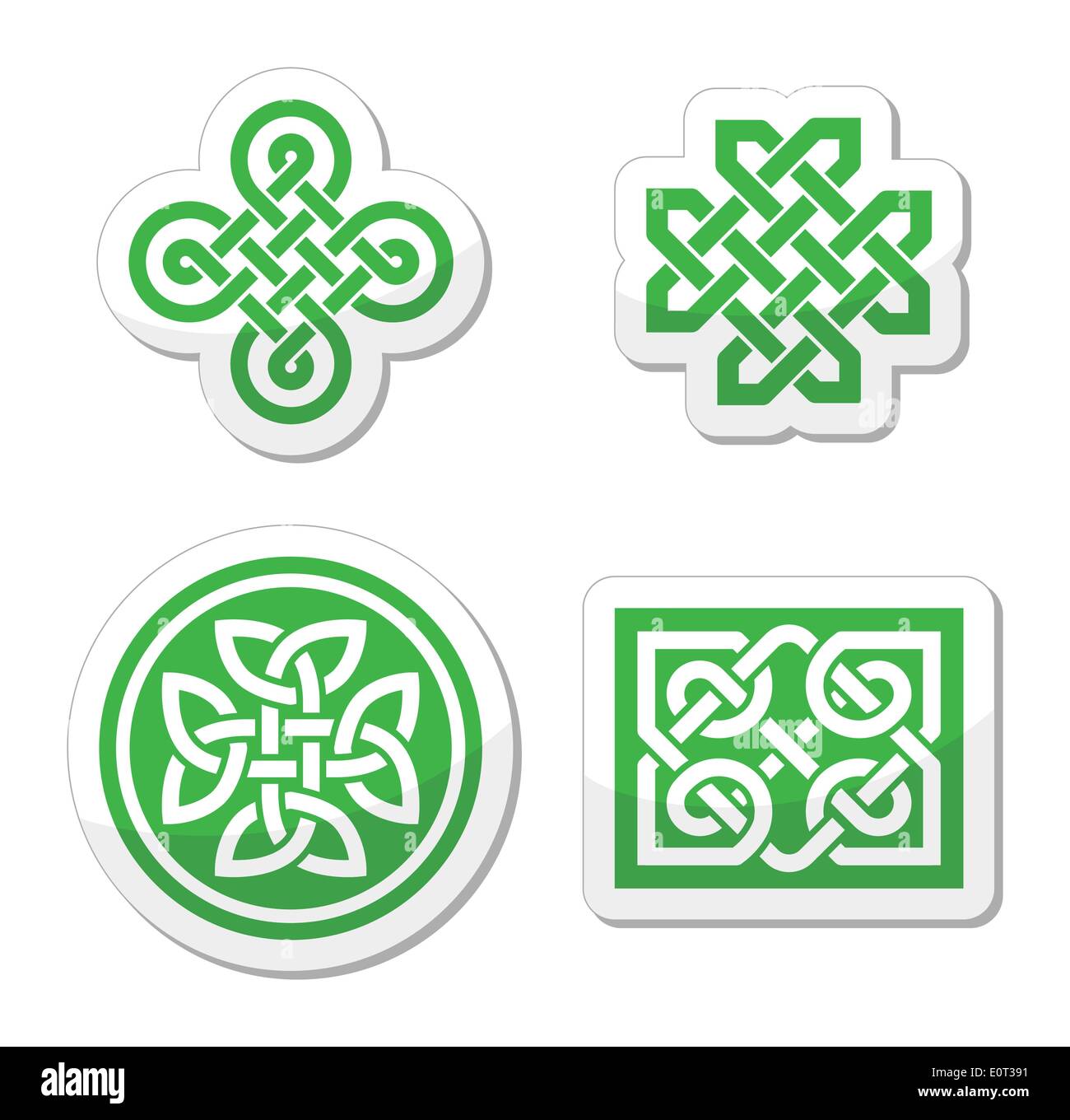 Celtic knots modelli - vettore Illustrazione Vettoriale