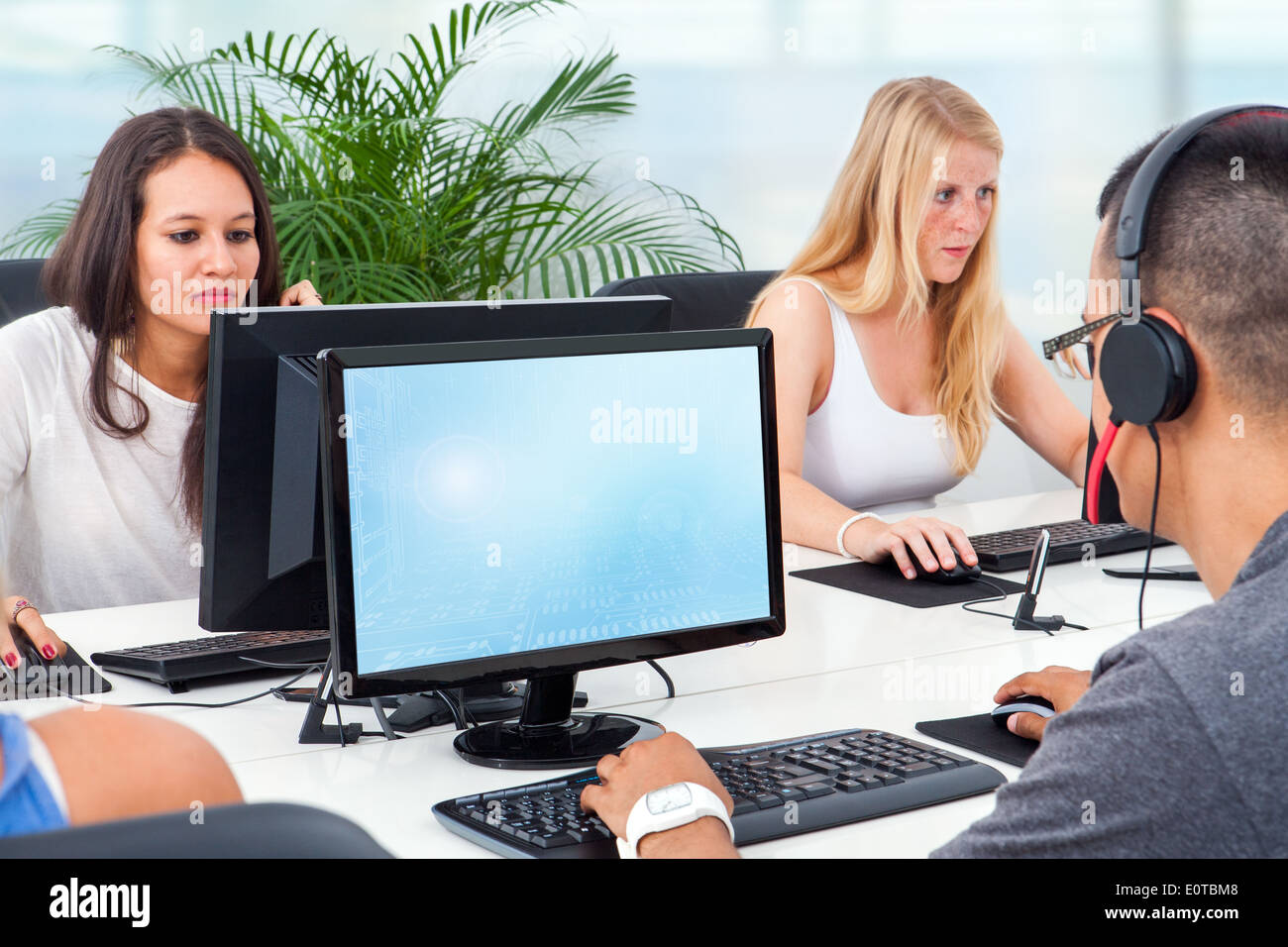 Ufficio studenti lavoratori. Foto Stock