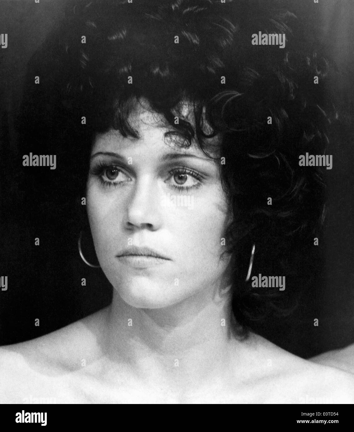 Jane Fonda, Close-Up ritratto, sul set del film, 'Steelyard Blues", 1973 Foto Stock