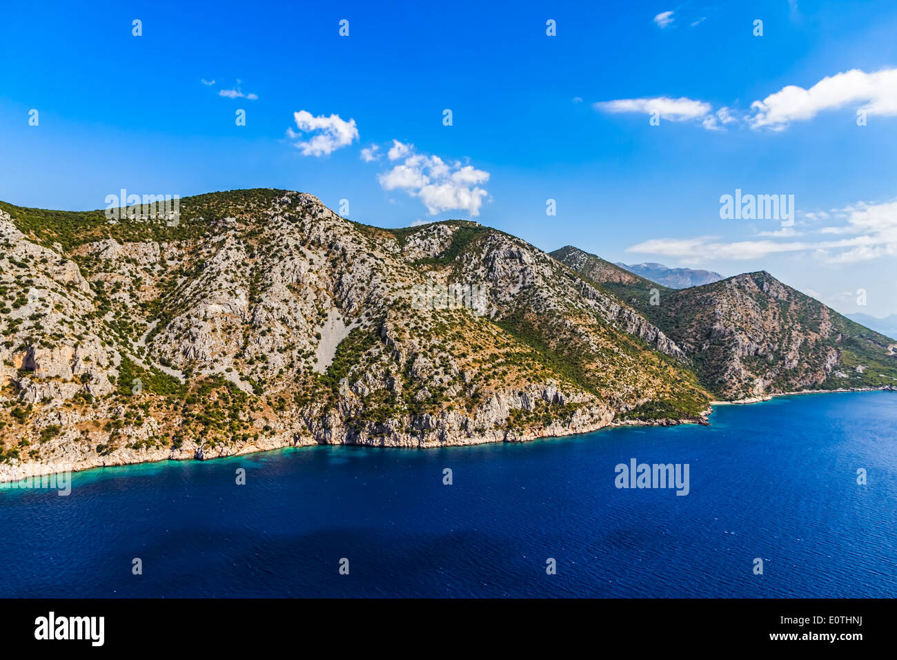Paesaggio adriatico, la penisola di Peljesac in Croazia Foto Stock